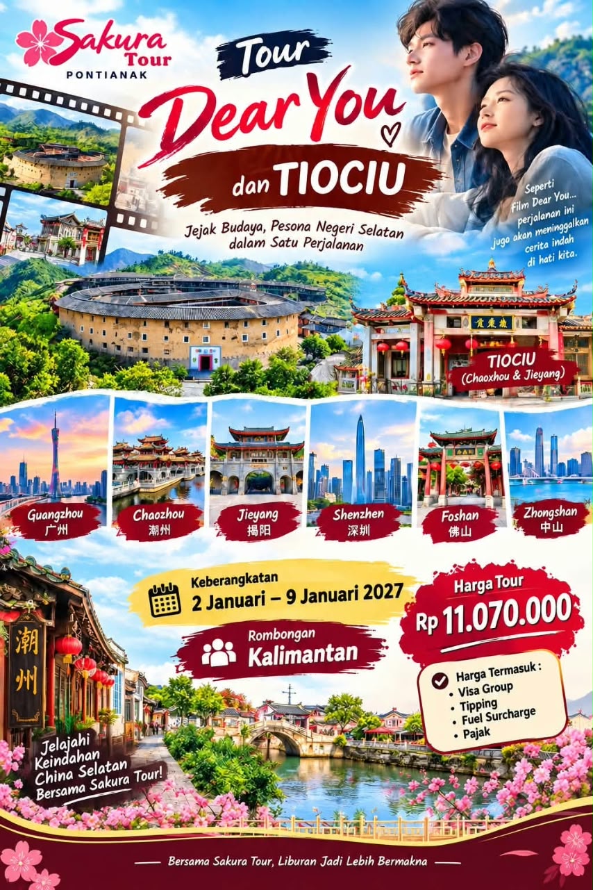 Tour Dear You & Tiociu: Guangzhou - Chaozhou - Jieyang - Shenzhen - Zhongshan - Foshan